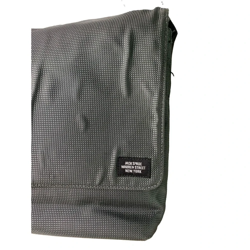Jack Spade Greene Street Canvas Messenger Commuter Bag Crossbody Strap Laptop
